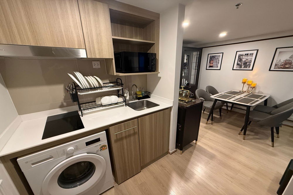 รูป 🔥 สำหรับเช่า !! ชั้นสูง 33++, วิวสวย !! 🔥 Code C20251200002.......Life Rama 4 - Asoke, 1 ห้องนอน Vertiplex, 1 ห้องน้ำ, แต่งครบ, พร้อมเข้าอยู่ 📣📣 - รูปที่ 8/14