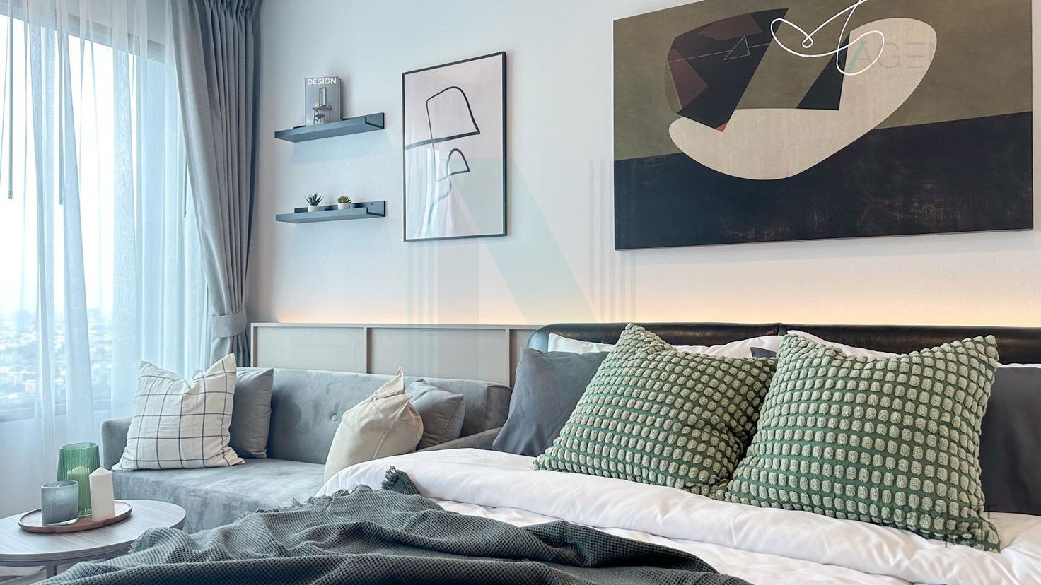 picture ð For Rent Condo LIFE SATHORN SIERRA Building 1, Floor 39,Studio, Room size 28 sqm - 3/8