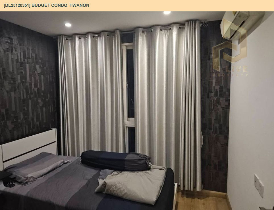 รูป DL25120351 ขายคอนโด บัทเจท คอนโด ติวานนท์ (Budget Condo Tiwanon) ใกล้ MRT สายสีม่วง พร้อมเข้าอยู่ โทรด่วน 0638692663 LineID @897iyzll - รูปที่ 2/11