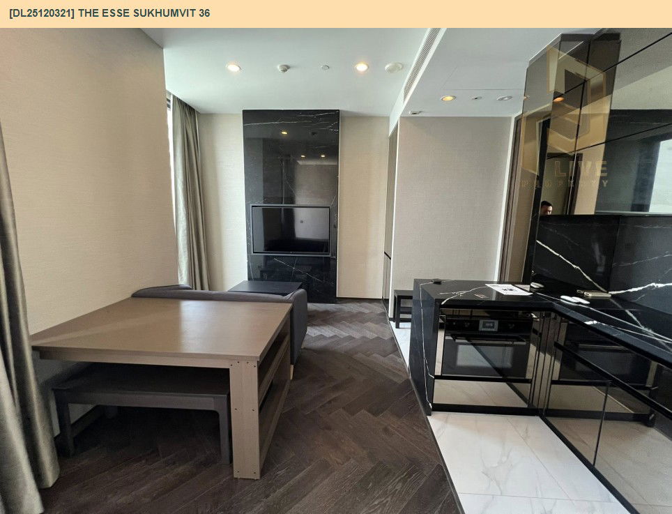 รูป DL25120321 ให้เช่าคอนโด ดิ เอส สุขุมวิท 36 (THE ESSE Sukhumvit 36) ใกล้ BTS ทองหล่อ พร้อมเข้าอยู่ โทรด่วน 0800343450 LineID @655ebbvc - รูปที่ 6/8