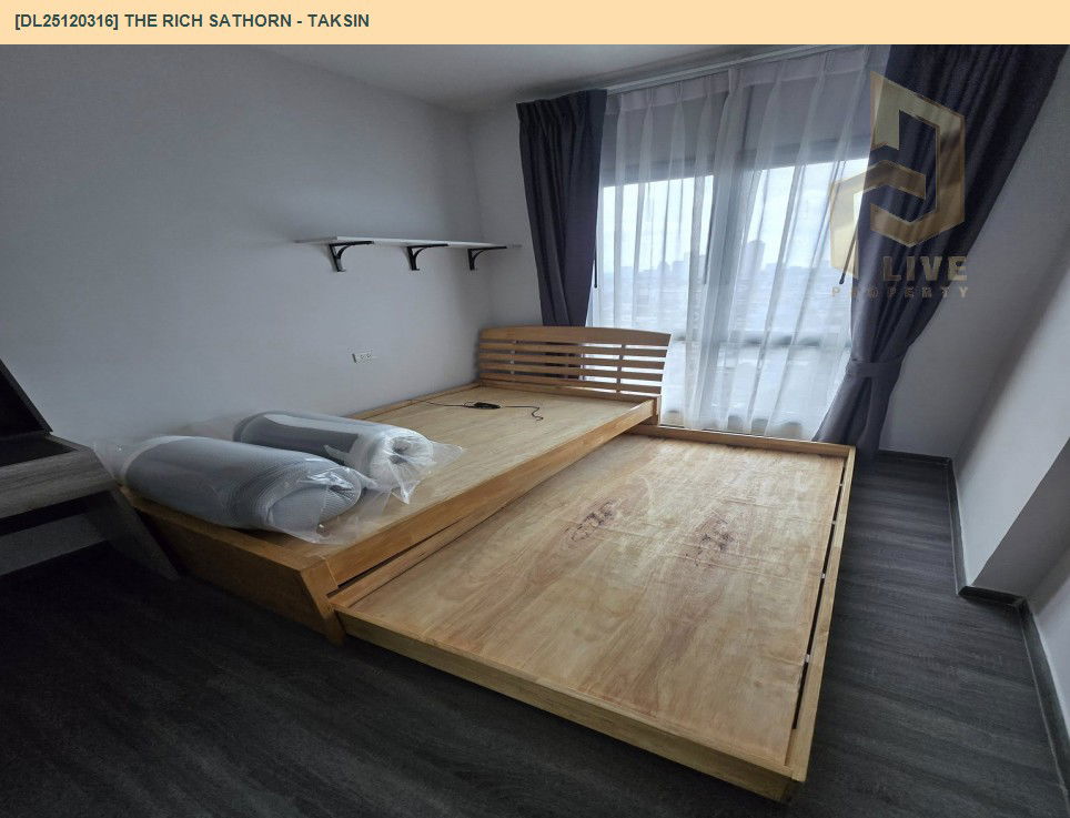 รูป DL25120316 ให้เช่าคอนโด เดอะริช สาทร - ตากสิน (The Rich Sathorn - Taksin) ใกล้ BTS วงเวียนใหญ่ พร้อมเข้าอยู่ โทรด่วน 0800343450 LineID @655ebbvc - รูปที่ 2/8