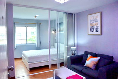 คอนโดให้เช่า : ให้เช่า ทิวลิป สแควร์ อ้อมน้อย ห้องใหม่ มีเครื่องซักผ้า  