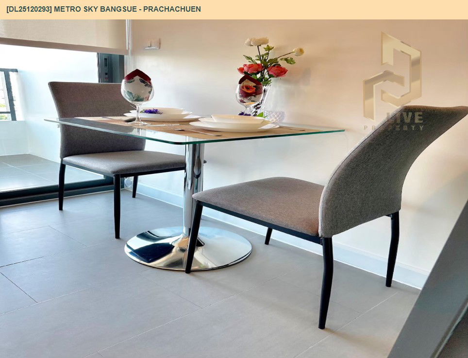 รูป DL25120293 ให้เช่าคอนโด เมโทร สกาย บางซื่อ - ประชาชื่น (Metro Sky Bangsue - Prachachuen) ใกล้ MRT บางซ่อน พร้อมเข้าอยู่ โทรด่วน 0800343450 LineID @655ebbvc - รูปที่ 5/11