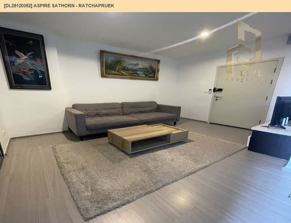 รูป DL25120352 ให้เช่าคอนโด แอสปาย สาทร - ราชพฤกษ์ (Aspire Sathorn - Ratchapruek) ใกล้ BTS บางหว้า พร้อมเข้าอยู่ โทรด่วน 0653619502 LineID @534wlwof - รูปที่ 2/9