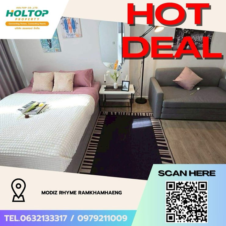 picture #Z3589ðĨ 101268 ðĨ Condo for Rent: Modiz Rhyme Ramkhamhaeng - 1/6