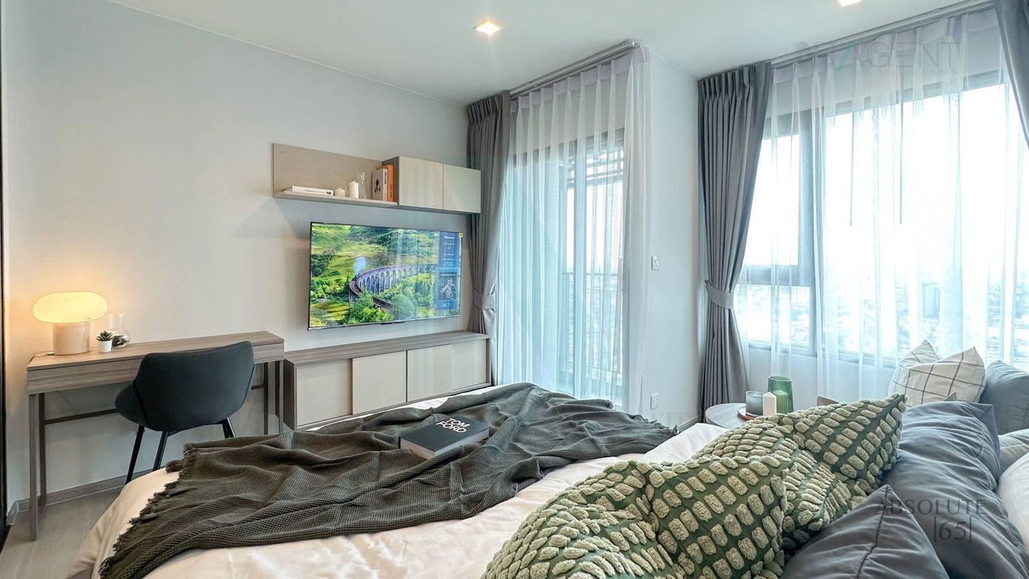 picture ð For Rent Condo LIFE SATHORN SIERRA Building 1, Floor 39,Studio, Room size 28 sqm - 2/8