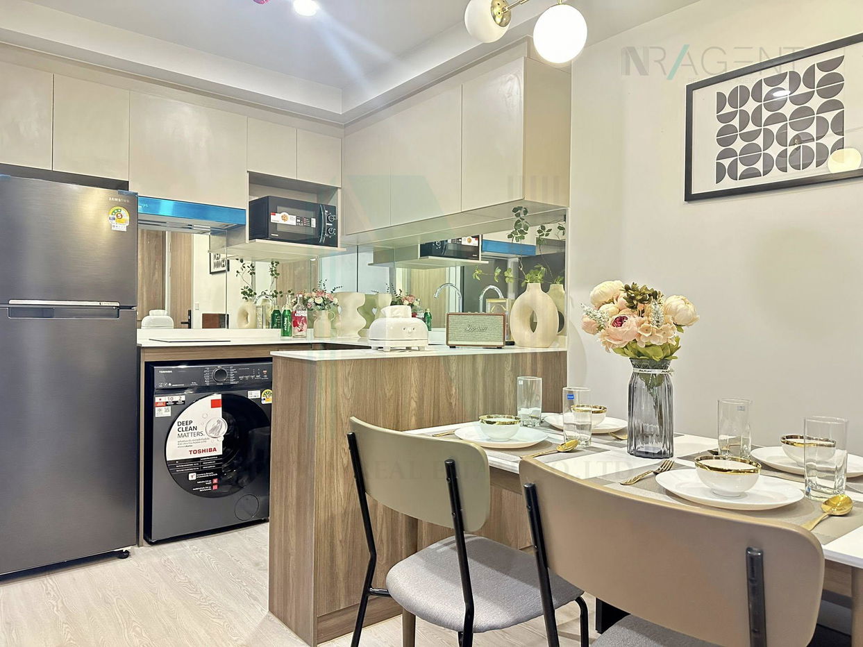 picture For Rent Condo NUE CORE KHU KHOT STATION Building F, Floor 3,2 bed room, Room size 36 sqm - 7/8