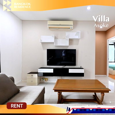 คอนโดให้เช่า : Villa Asoke 🌃 ห้องทิศใต้ เย็นสบาย พร้อมวิวสวย 🌠 ใกล้ MRT เพชรบุรี 