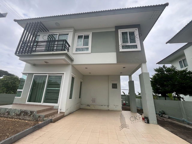 picture Two-story detached house, corner unit, in a tranquil setting on Ratchaphruek Road, near Robinson Ratchaphruek. Convenient transportation. - 2/22