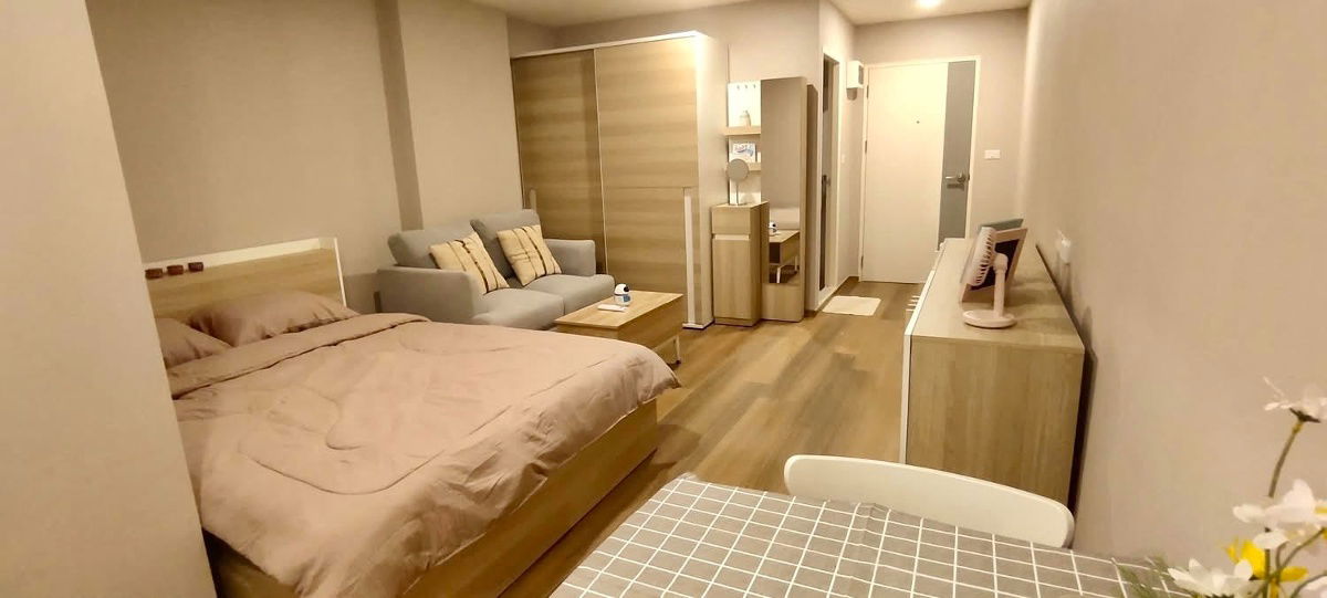 รูป code : E217 ให้เช่าคอนโด ลุมพินี คอนโดทาวน์ เอกชัย 48 | ห้องสตูดิโอ 30 ตร.ม. ชั้น 4 ทิศใต้ ห้องใหม่ เฟอร์ครบ พร้อมเข้าอยู่ 1 ก.พ. 2569 - รูปที่ 2/10