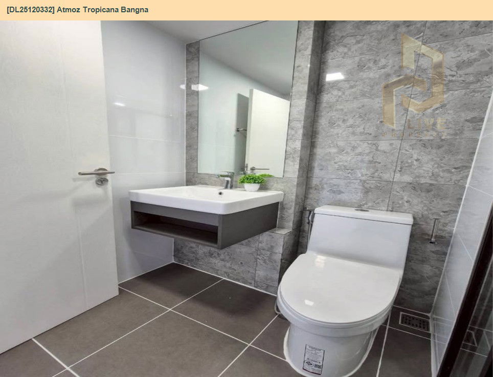 รูป DL25120332 ให้เช่าคอนโด แอทโมซ ทรอปิคาน่า บางนา (Atmoz Tropicana Bangna) ใกล้ - พร้อมเข้าอยู่ โทรด่วน 0614453194 LineID @162cjixi - รูปที่ 7/12
