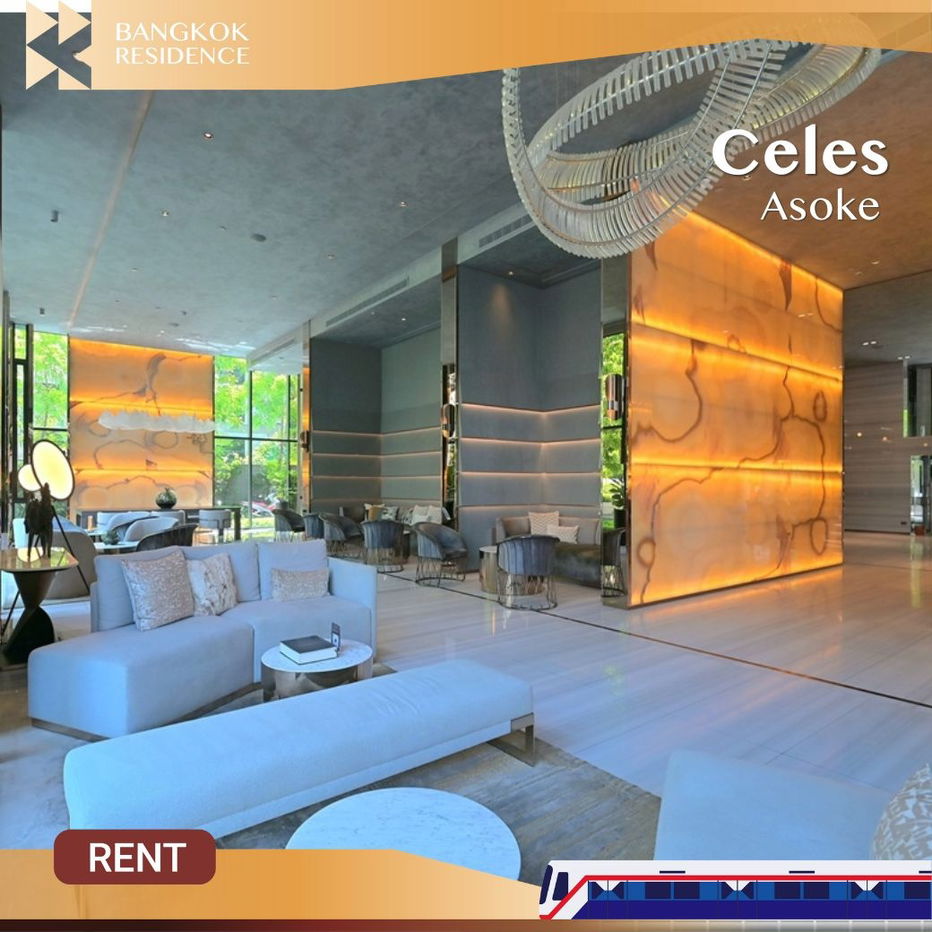 รูป Celes Asoke 💖 ยูนิตสวยเฟอร์ครบ จัดเต็มทุกดีเทล⭐ ใกล้ MRT สุขุมวิท - รูปที่ 1/7