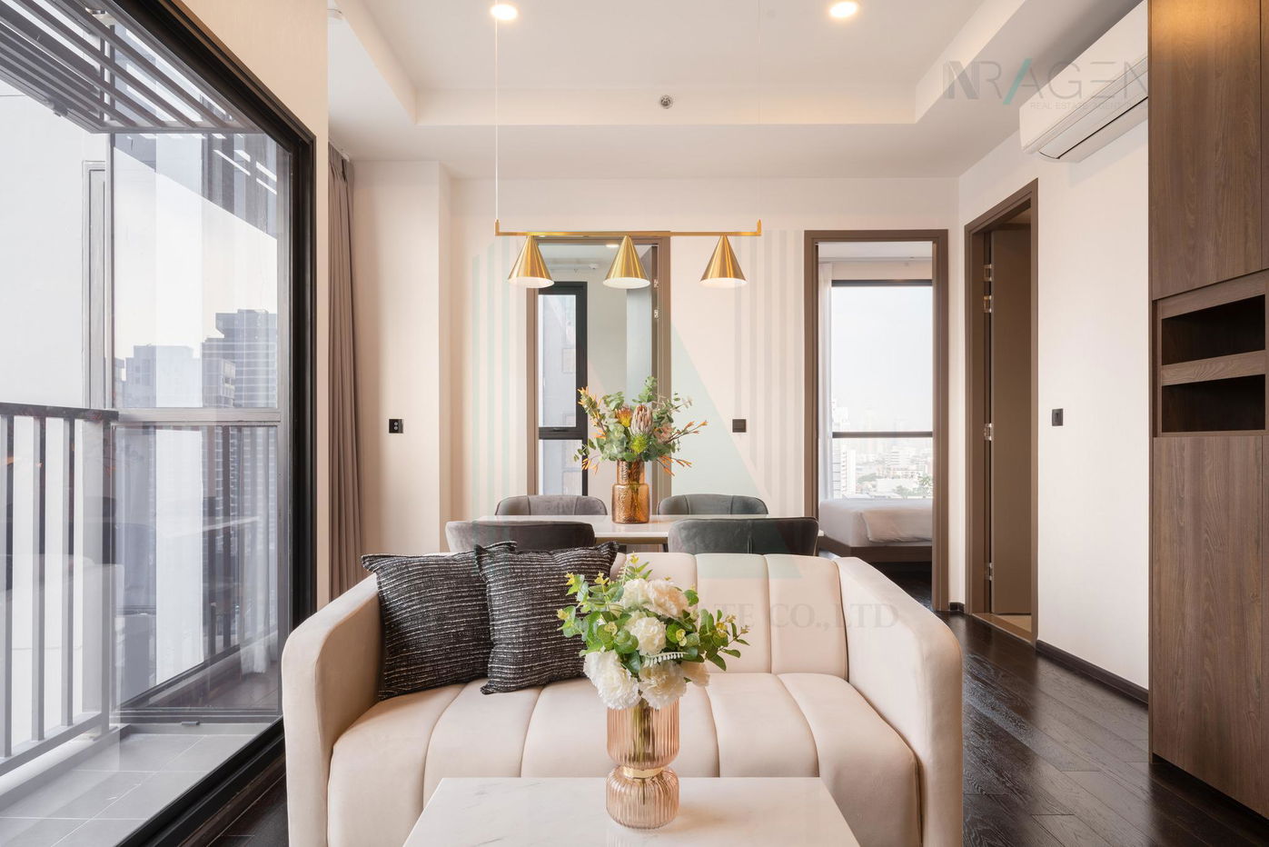 รูป 📌 ให้เช่าคอนโด พาร์ค ออริจิ้น ทองหล่อ อาคาร C ชั้น 21 2 ห้องนอน ขนาด 50 ตรม ใกล้ ดองกิ มอลล์ ทองหล่อ - รูปที่ 4/8