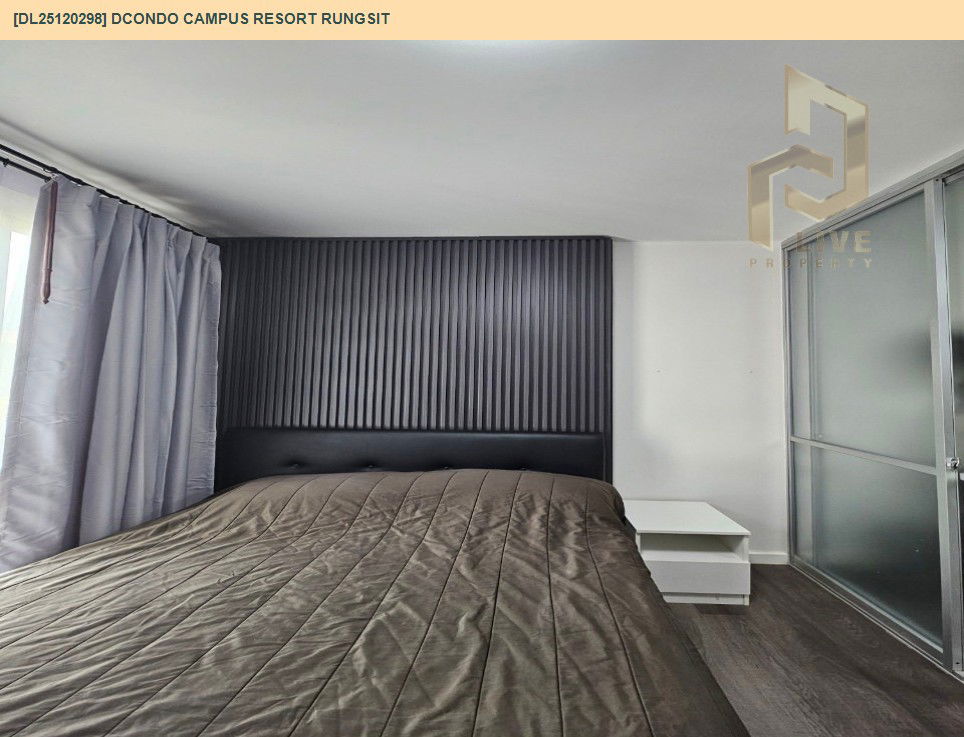 picture DL25120298 Condo for rent, dcondo Campus Resort Rungsit near -, ready to move in, call urgently 0638692663 LineID @897iyzll - 3/11