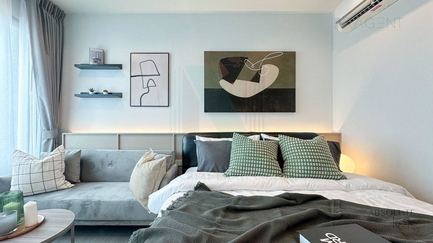 picture ð For Rent Condo LIFE SATHORN SIERRA Building 1, Floor 39,Studio, Room size 28 sqm - 4/8