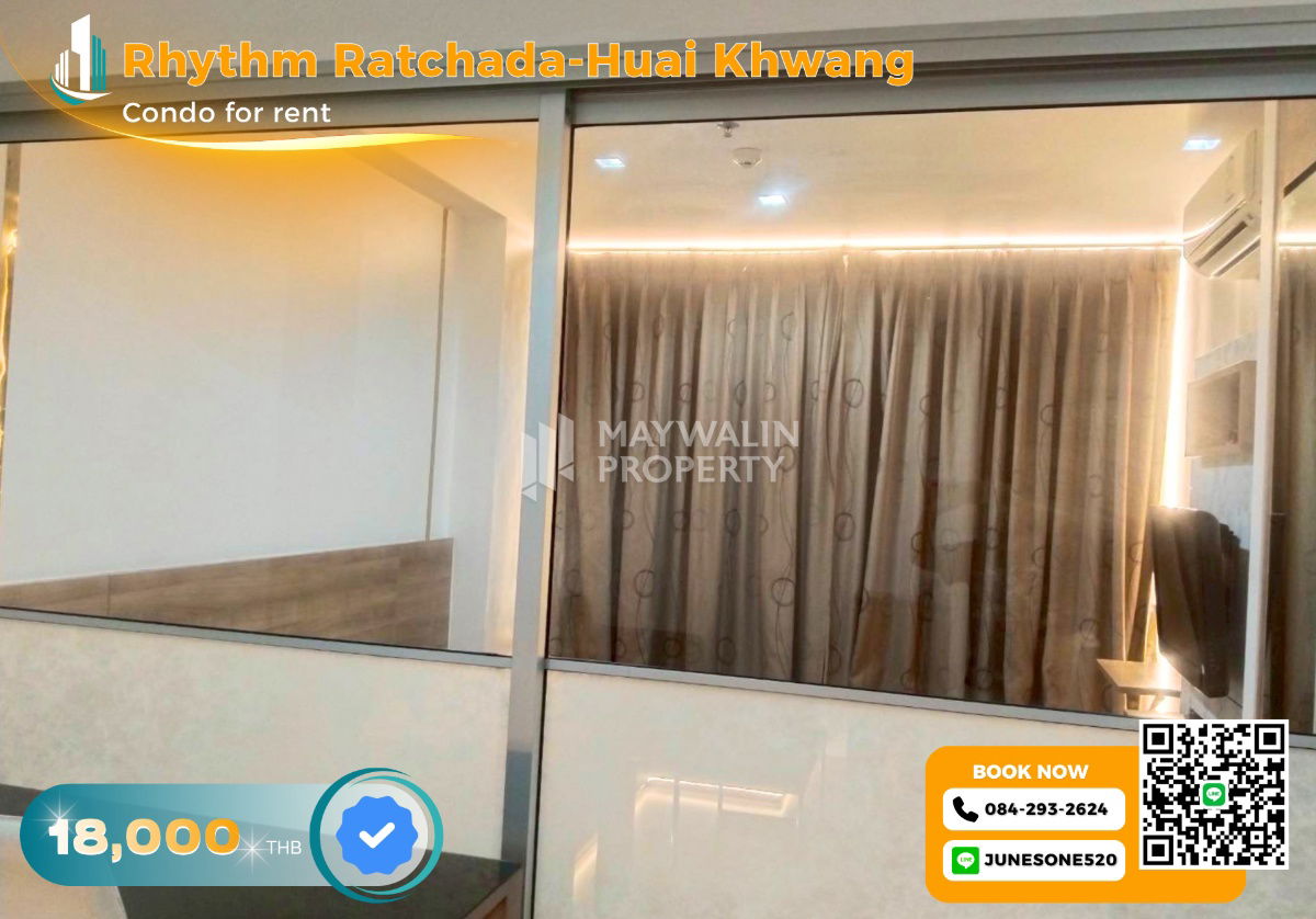 รูป 🏙 ให้เช่า Rhythm Ratchada-Huai Khwang  | 1 Bedroom 46 ตร.ม. | 18,000 บาท 📲 Line ID: 0842932624/Junesone520 - รูปที่ 1/5