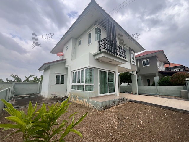 picture Two-story detached house, corner unit, in a tranquil setting on Ratchaphruek Road, near Robinson Ratchaphruek. Convenient transportation. - 3/22