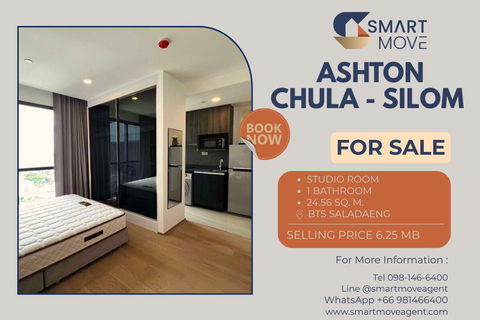 Sale with tenant !! high floor 25++, North Facing, modern style!! Code C20251200016....Ashton Chula - Silom, Studio, 1 bath, furnished, Special Deal!!
