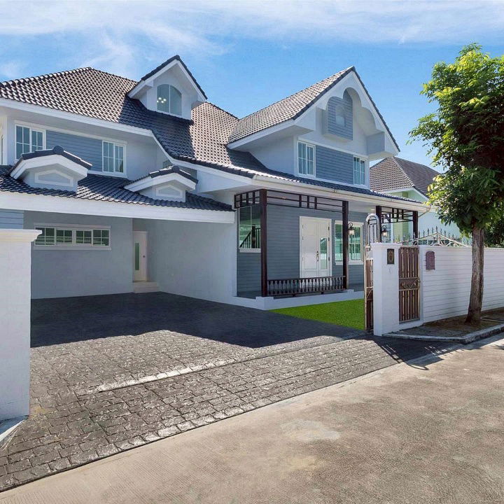 รูป บ้านสวย หลังใหญ่ สไตล์อังกฤษ พื้นที่ 110 ตารางวา หมู่บ้านบริติช พาร์ค ทวีวัฒนา เพชรเกษม - รูปที่ 2/19