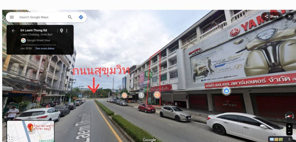 รูป (รีโนเวทพร้อมอยู่) ขายอาคารพาณิชย์ 1 ห้อง (4 ชั้นครึ่ง) ถนนเข้าตลาดสี่มุมเมือง แหลมฉบัง - รูปที่ 3/6