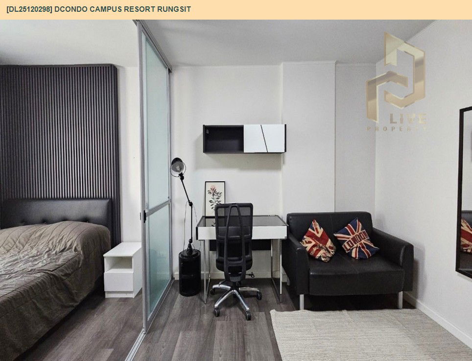 picture DL25120298 Condo for rent, dcondo Campus Resort Rungsit near -, ready to move in, call urgently 0638692663 LineID @897iyzll - 2/11