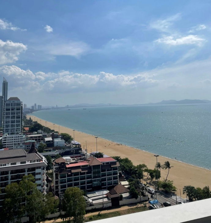 picture KT0025📲LineID @556ryccg🏖️40 sqm 1 Bedroom Floor 17🌊Sea view Partly furnished Cetus Beachfront Pattaya - Jomtien beach - 14/20