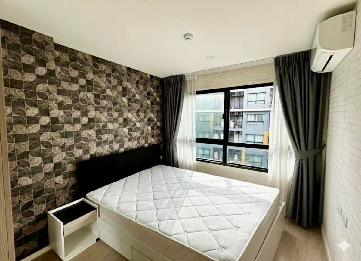 รูป code : E216 ให้เช่าคอนโด (ไอคอนโด กรีนสเปซ สุขุมวิท 77) | ห้องสวยแต่งครบ 29 ตร.ม. ครัวแยก วอลเปเปอร์ทั้งห้อง ใกล้สนามบินสุวรรณภูมิ - รูปที่ 9/10