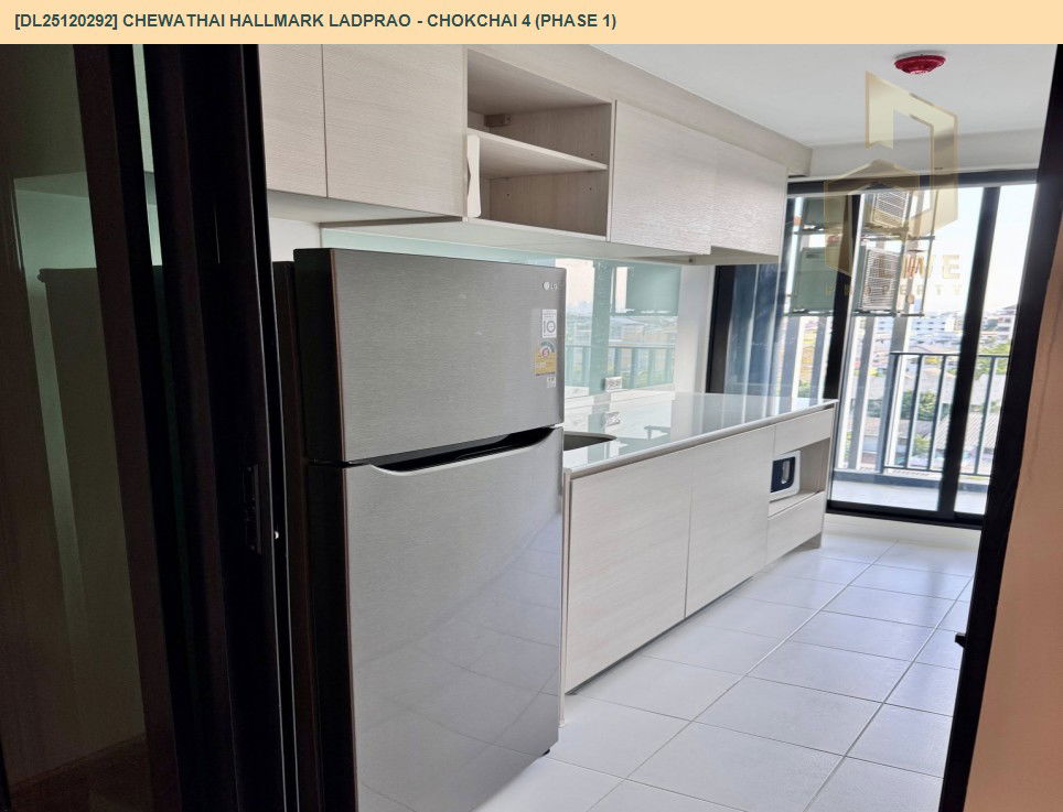 picture DL25120292 Condo for rent, Chewathai Hallmark Ladprao - Chokchai 4 near รถไฟฟ้า 3 สาย, ready to move in, call urgently 0638692663 LineID @162cjixi - 5/7