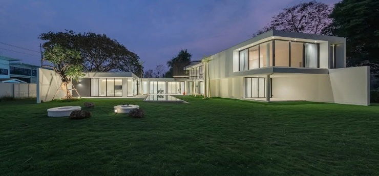 รูป ให้เช่าบ้าน modern pool villa 4 ห้องนอน 5 น้ำ พร้อมเฟอร์ฯ ใกล้โรงเรียนนานาชาติลานนา , ห่าง IKEA 15 นาที - รูปที่ 7/16