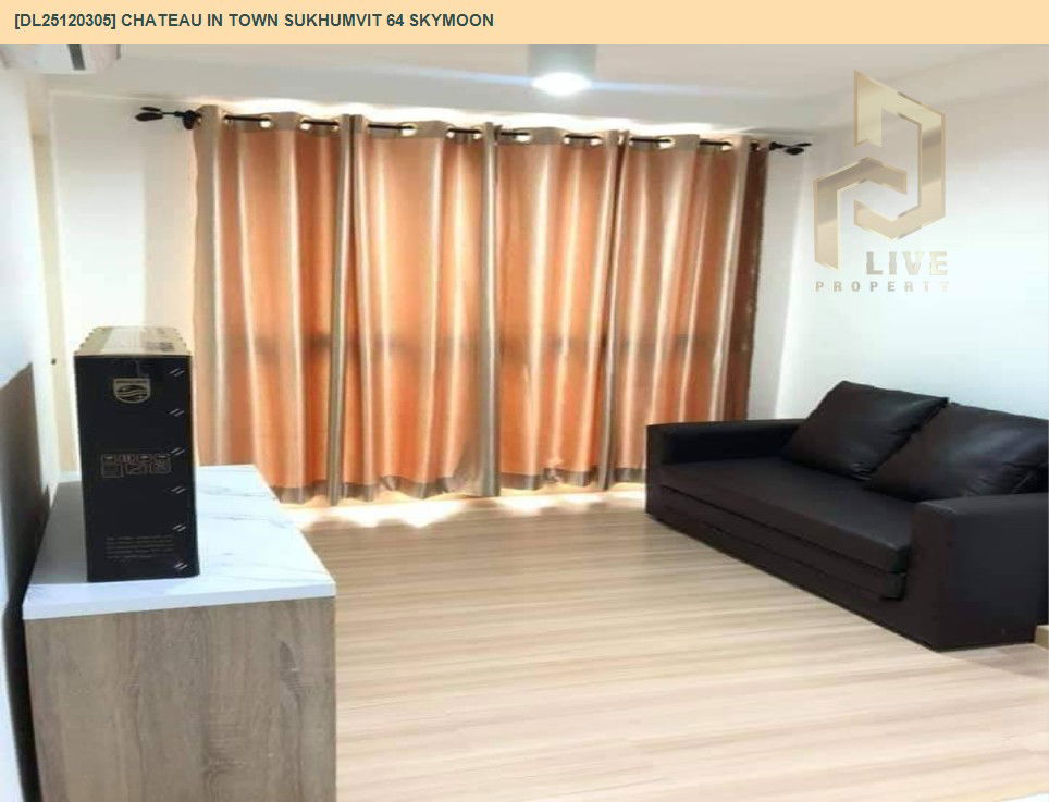 picture DL25120305 Condo for rent, Chateau in Town Sukhumvit 64 Skymoon near BTS Punnawithi, ready to move in, call urgently 0638692663 LineID @534wlwof - 3/9