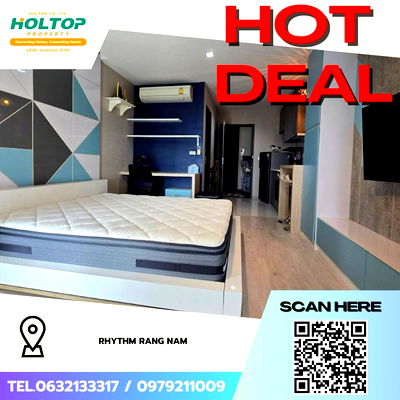 คอนโดให้เช่า : #Z3582💥 101268 🔥ให้เช่าคอนโด Rhythm Rang Nam