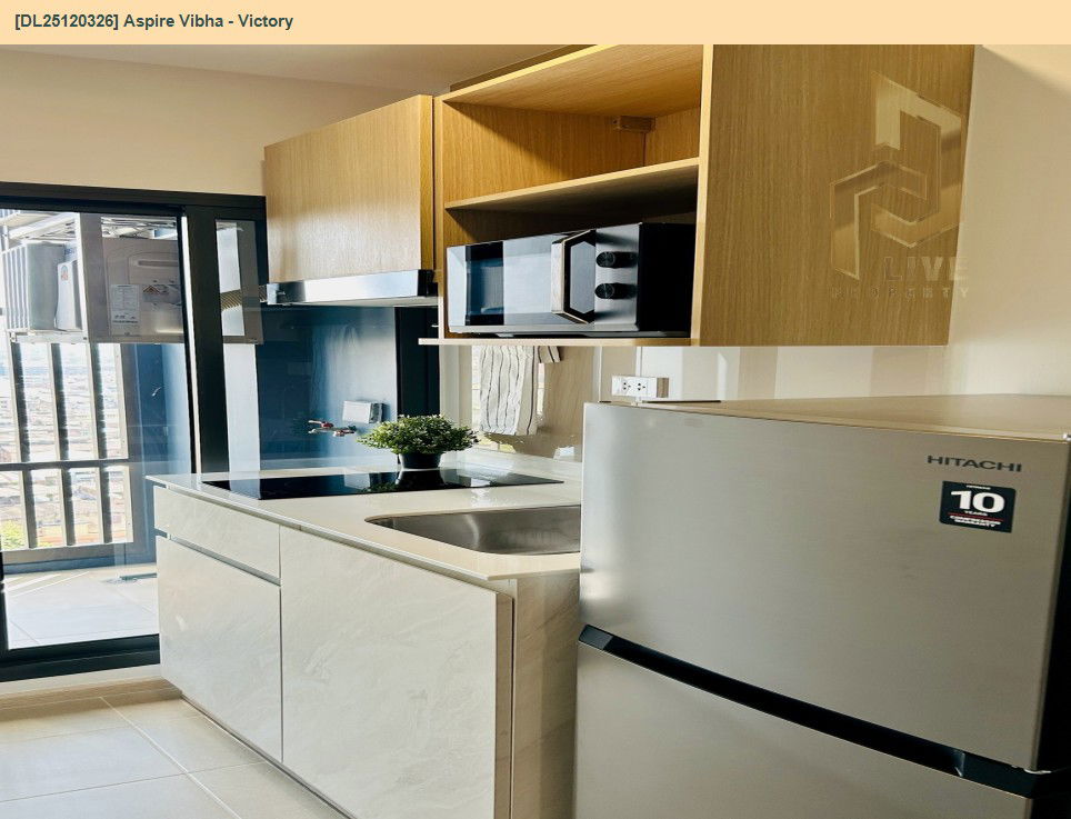 รูป DL25120326 ให้เช่าคอนโด แอสปาย วิภา - วิคตอรี่ (Aspire Vibha - Victory) ใกล้ ARL พญาไท พร้อมเข้าอยู่ โทรด่วน 0614453194 LineID @162cjixi - รูปที่ 8/9