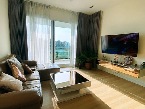 KT0022📲LineID @556ryccg🌊2Bedroom 112sqm Floor3 Sea view Large balcony Fully furnished Reflection Jomtien Beach Pattaya