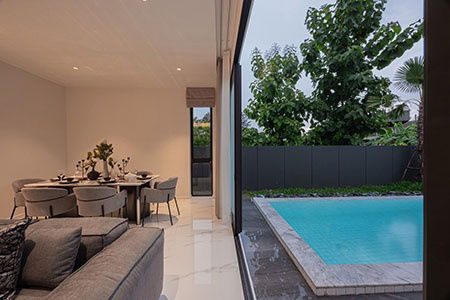 picture Pool villa house for rent designed modern at World Club Land, - 3/8