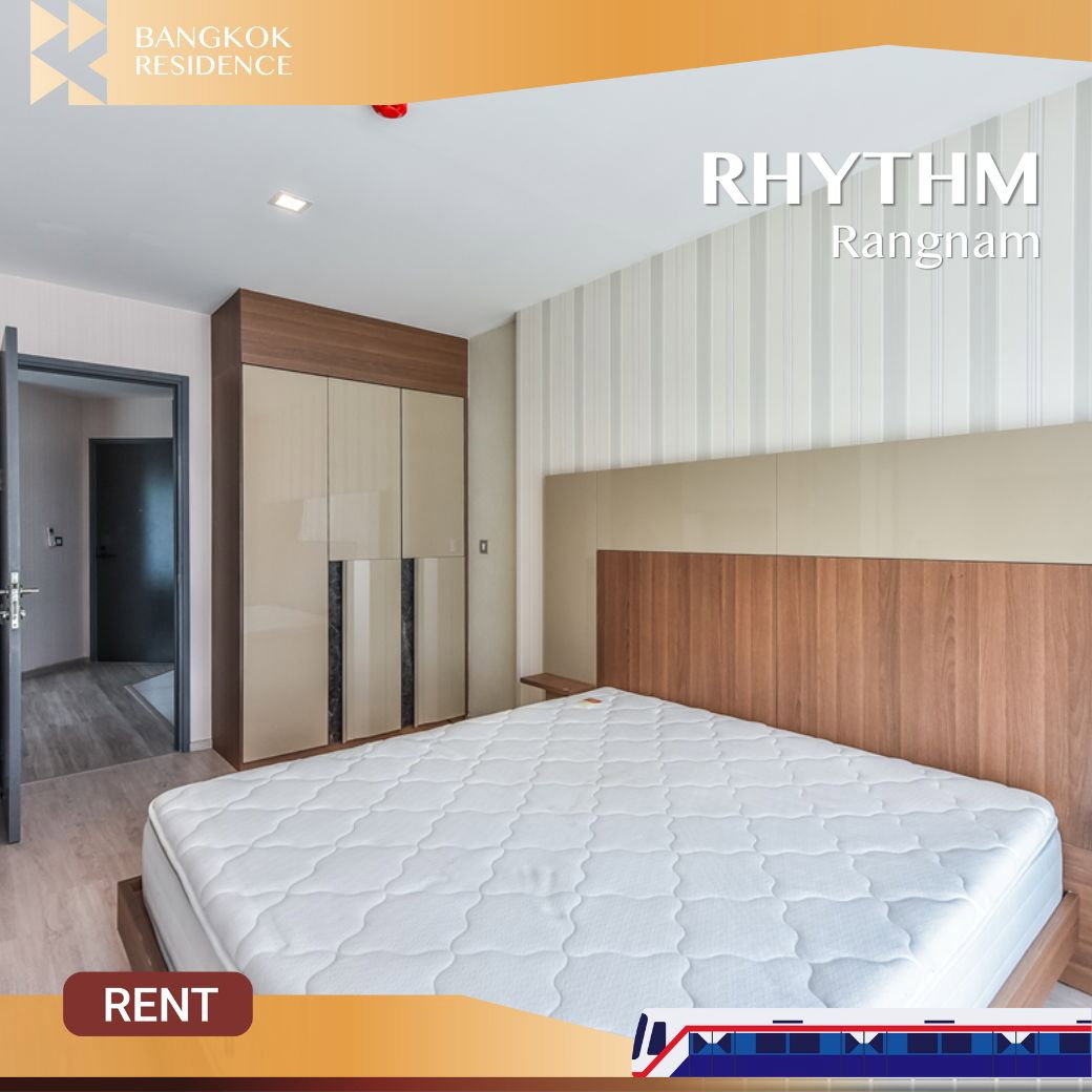  ห้องมุมไซส์ใหญ่! ✨ ชั้นสูง ทิศออก วิวโล่ง เฟอร์ครบ 🌅  RHYTHM Rangnam  ใกล้ BTS อนุสาวรีย์ชัยสมรภูมิ 
