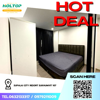 คอนโดให้เช่า : #Z3593💥 101268🔥ให้เช่าคอนโด Supalai City Resort Sukhumvit 107
