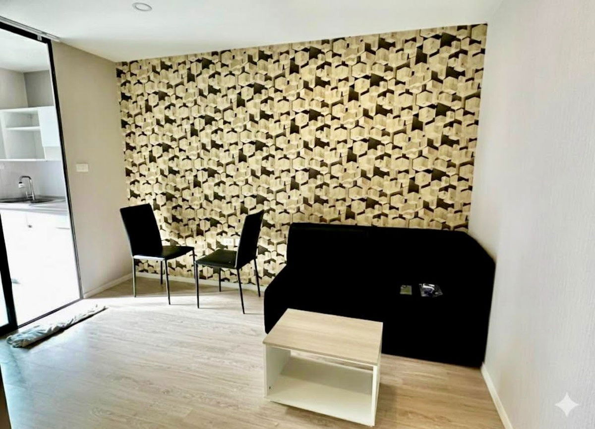 รูป code : E216 ให้เช่าคอนโด (ไอคอนโด กรีนสเปซ สุขุมวิท 77) | ห้องสวยแต่งครบ 29 ตร.ม. ครัวแยก วอลเปเปอร์ทั้งห้อง ใกล้สนามบินสุวรรณภูมิ - รูปที่ 7/10