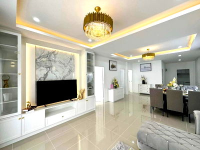 บ้านเดี่ยว หนองปรือ ชลบุรี : KT0020📲LineID @556ryccg🏡บ้านทุ่งกลมตาลหมัน ใกล้ถนนสุขุมวิท 53ตรว 3ห้องนอน ตกแต่งครบแถมเฟอร์นิเจอร์