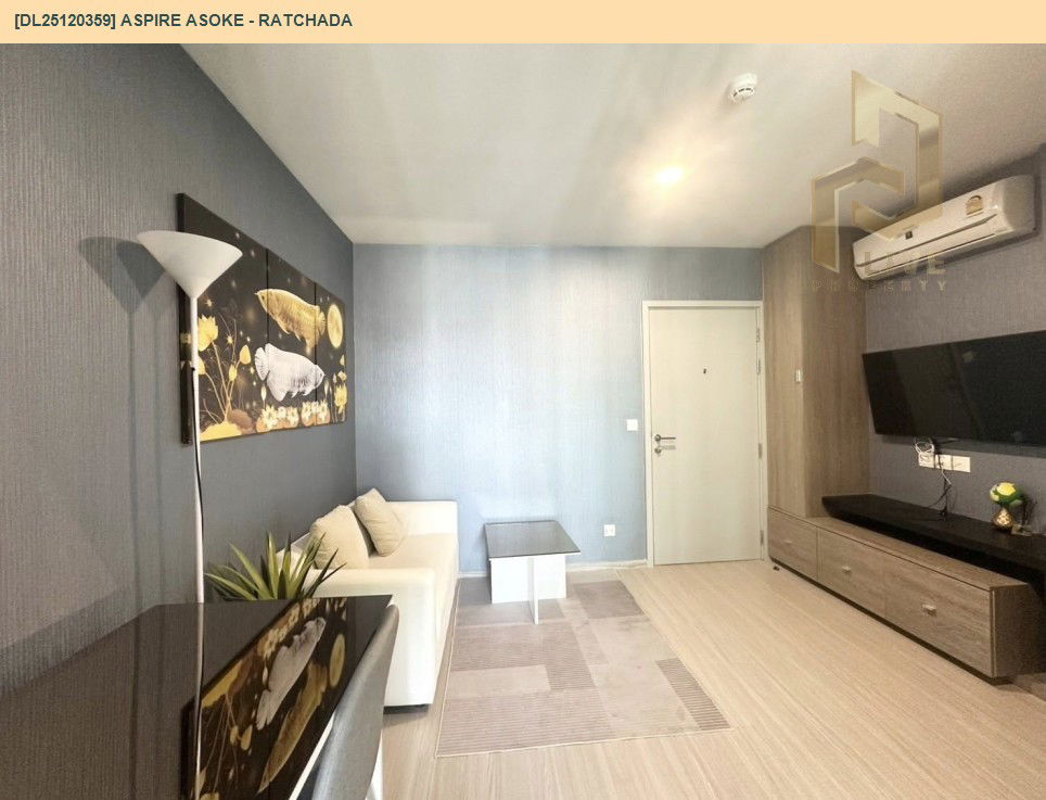 รูป DL25120359 ให้เช่าคอนโด แอสปาย อโศก - รัชดา (Aspire Asoke - Ratchada) ใกล้ MRT พระราม 9 พร้อมเข้าอยู่ โทรด่วน 0653619502 LineID @534wlwof - รูปที่ 4/13