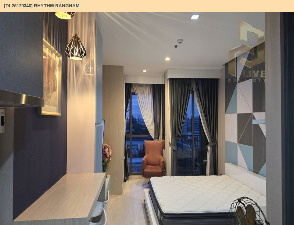 picture DL25120340 Condo for rent, Rhythm Rangnam near BTS Victory Monument, ready to move in, call urgently 0638692663 LineID @162cjixi - 3/8