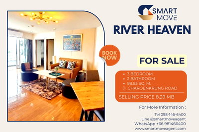 Condos for sale : 🔥 For Sale !! big size, high floor 22++, East Facing!! 🔥 Code C20221203469......River Heaven, 3 bedroom, 2 bathroom, furnished, Special Deal!!📣📣