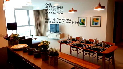 Condos for rent : RENT, The River 2 Beds 3 Baths Near BTS Krung Thonburi, Saphan Taksin, ICONSIAM