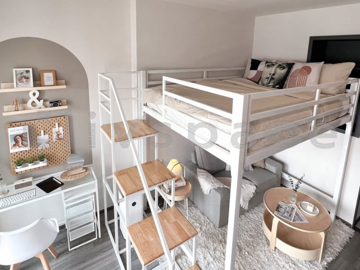 รูป ▚ LE151ツ สำหรับเช่า IDEO Chula-Samyan Studio 29 ตร.ม.! ✨ ห้องแต่งสวยมาก (Loft Bed) วิว ICONSIAM หายากโซนจุฬา 24k (ว่างพร้อมชม!) - รูปที่ 3/8