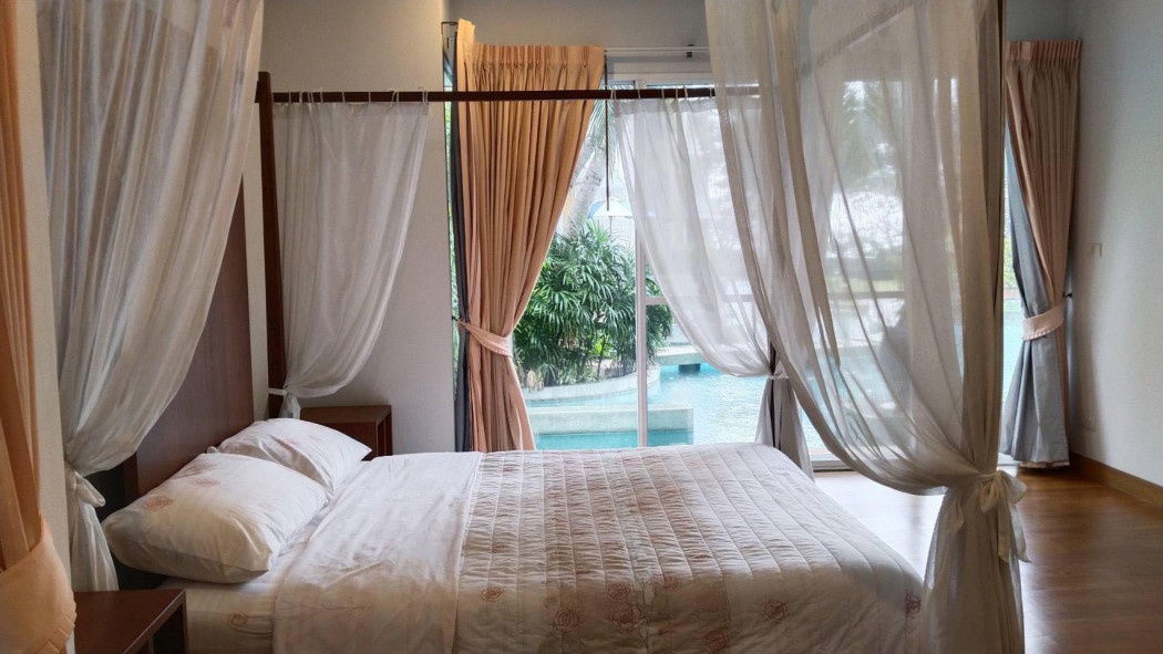 รูป ให้ เช่าคอนโดบ้านเพลินทะเล ชะอำ ห้องติดสระน้ำ  ใกล้ชายหาดแบบติดหาด 107 ตรม. - รูปที่ 2/9