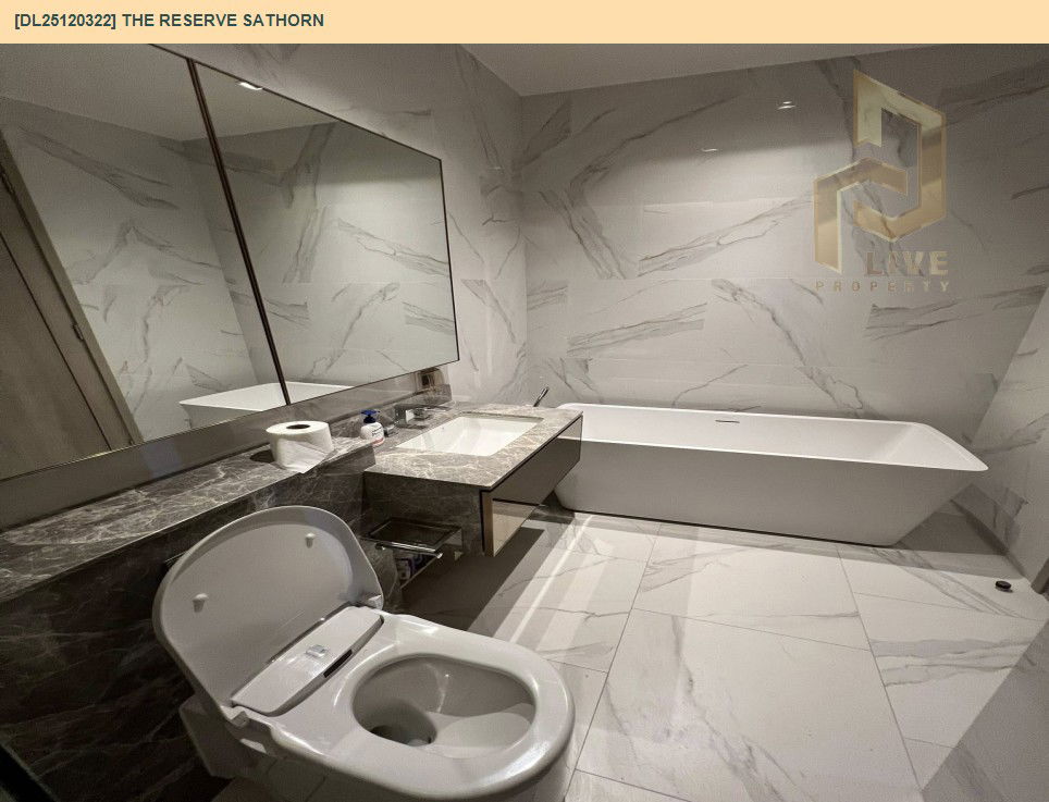 รูป DL25120322 ให้เช่าคอนโด เดอะ รีเซิร์ฟ สาทร (The Reserve Sathorn) ใกล้ BTS ช่องนนทรี พร้อมเข้าอยู่ โทรด่วน 0800343450 LineID @655ebbvc - รูปที่ 6/7