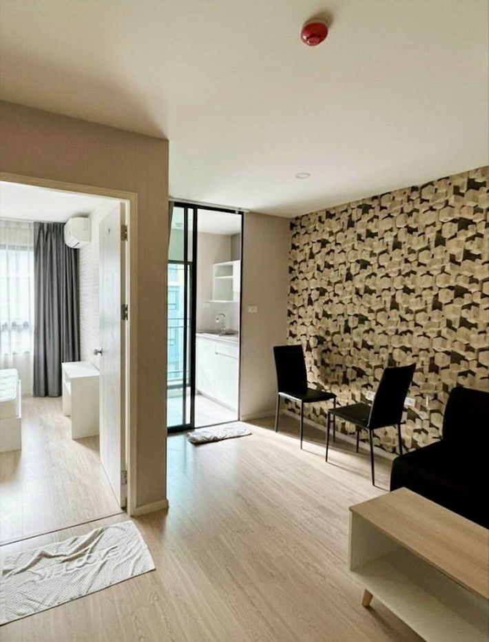 รูป code : E216 ให้เช่าคอนโด (ไอคอนโด กรีนสเปซ สุขุมวิท 77) | ห้องสวยแต่งครบ 29 ตร.ม. ครัวแยก วอลเปเปอร์ทั้งห้อง ใกล้สนามบินสุวรรณภูมิ - รูปที่ 3/10