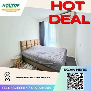 #Z3596💥 101268 🔥 Condo for Rent: Whizdom Inspire Sukhumvit 101