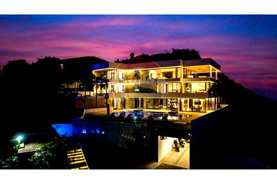 เช่าบ้านเดี่ยว สุราษฎร์ธานี : [920121086-2] Luxe DAILY sea view & Pool villa for RENT in Plai laem, Koh Samui.