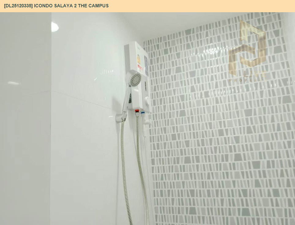 รูป DL25120335 ให้เช่าคอนโด ไอ คอนโด ศาลายา 2 เดอะ แคมปัส  (icondo Salaya 2 The campus ) ใกล้  พร้อมเข้าอยู่ โทรด่วน 0800343450 LineID @655ebbvc - รูปที่ 9/9