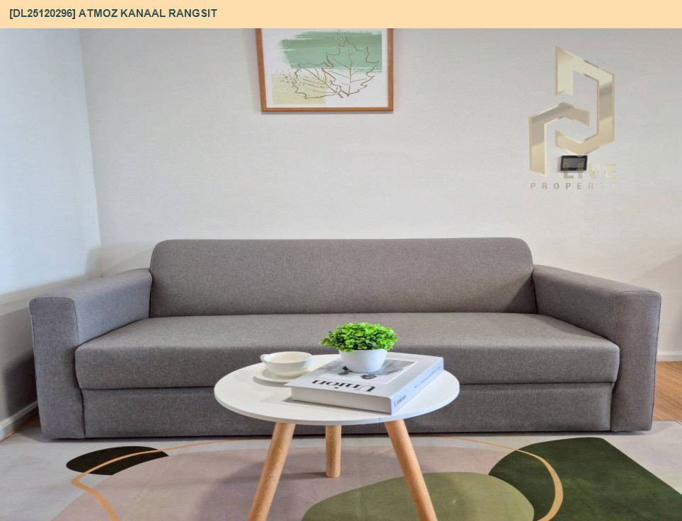 รูป DL25120296 ให้เช่าคอนโด แอทโมซ คาแนล รังสิต (Atmoz Kanaal Rangsit) ใกล้ - พร้อมเข้าอยู่ โทรด่วน 0653619502 LineID @534wlwof - รูปที่ 3/12